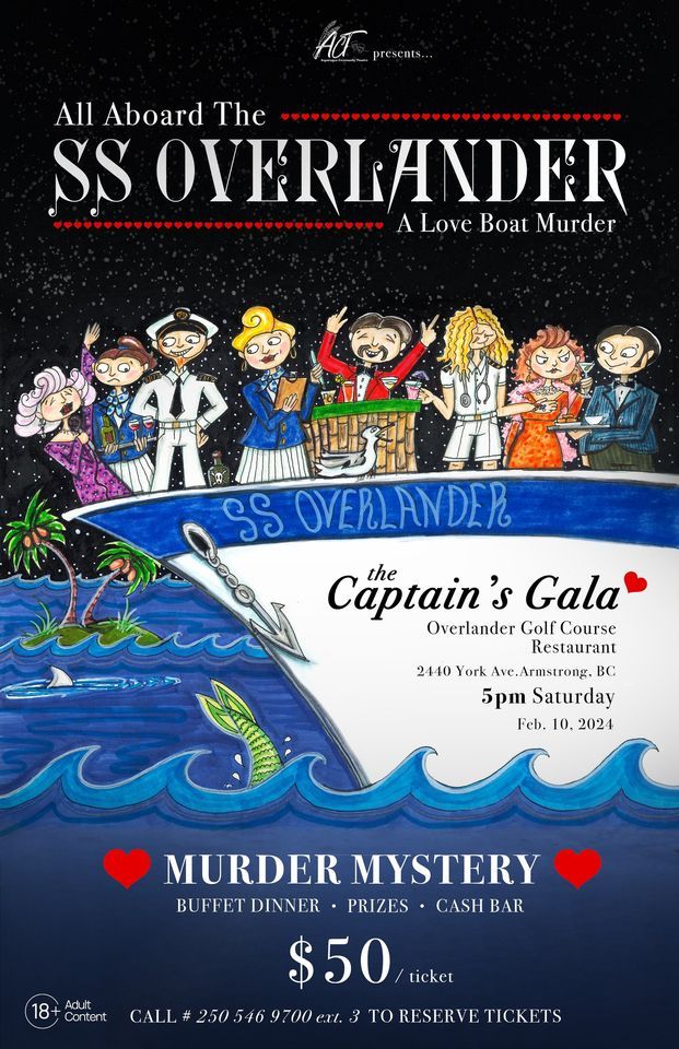 A Love Boat Murder, The Overlander Restaurant, Armstrong, February 10