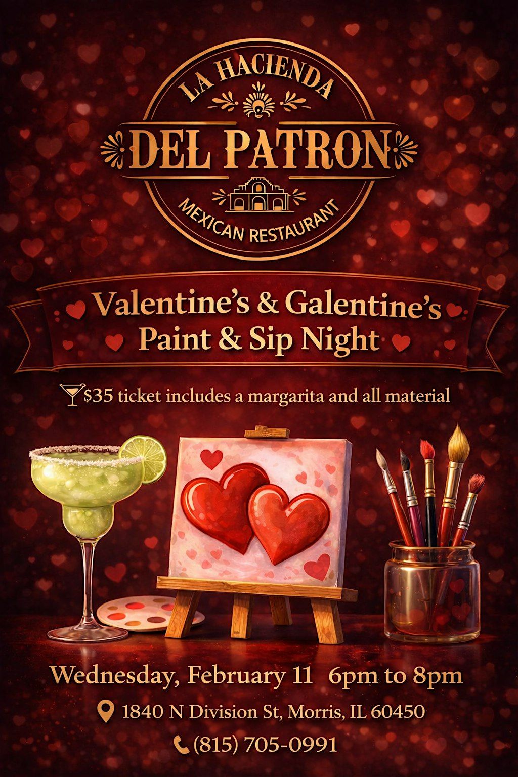 “Valentine’s & Galentine’s Paint & Sip Night”