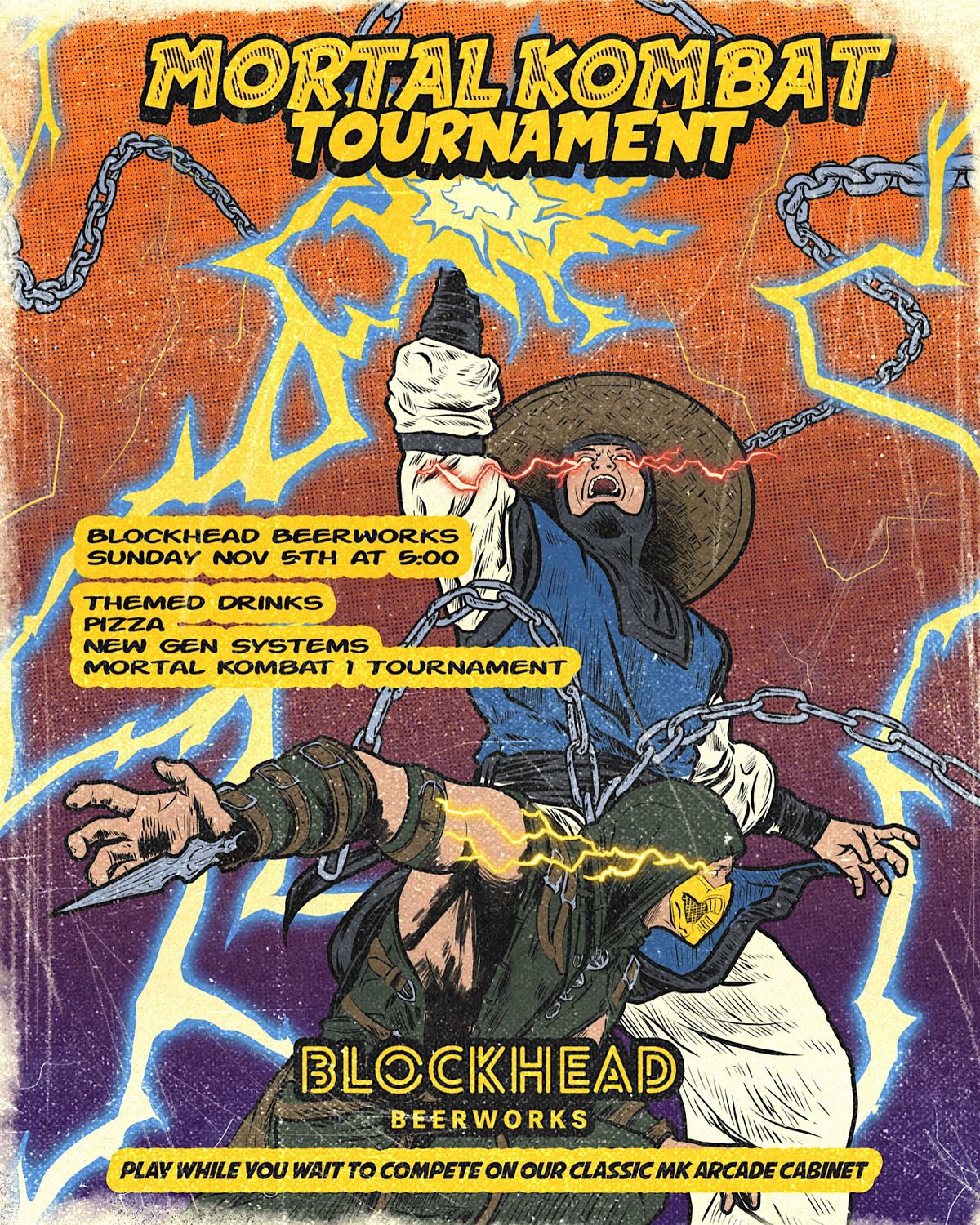 Mortal Kombat Tournament Blockhead, Blockhead Beerworks, Valparaiso