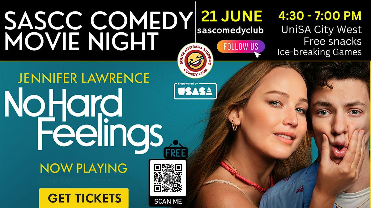 UniSA Comedy Movie Night - No Hard Feelings, University of South ...