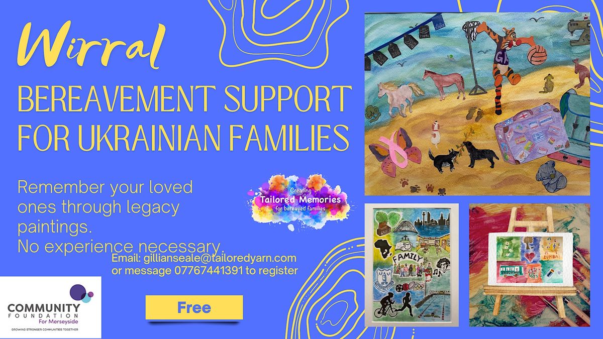 Ukrainian Bereavement Support Legacy Painting Quirky Cafe