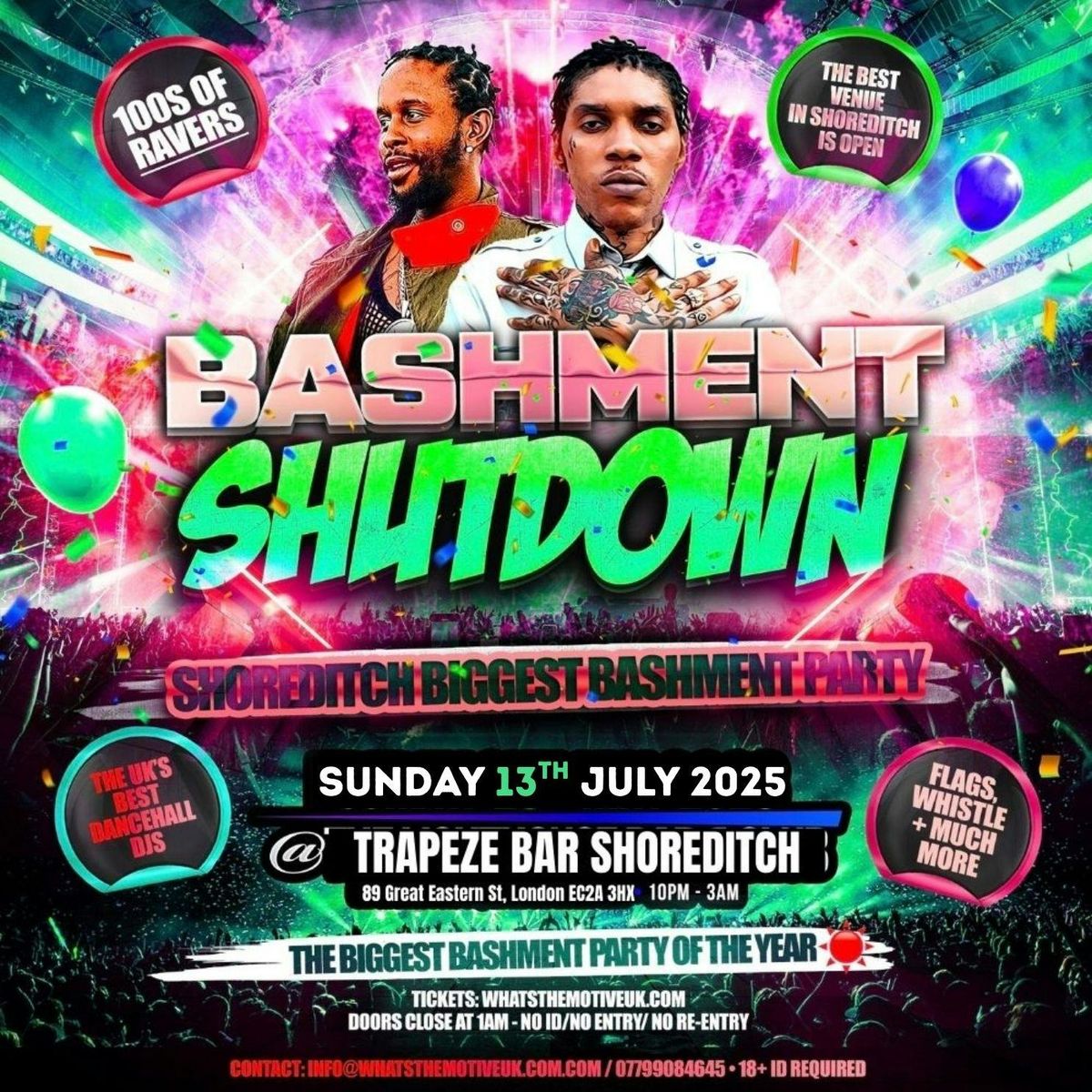 BASHMENT SHUTDOWN - London's Wildest Wireless Bashment AfterParty (FREE ENTRY BEFORE 12AM) | Event in London