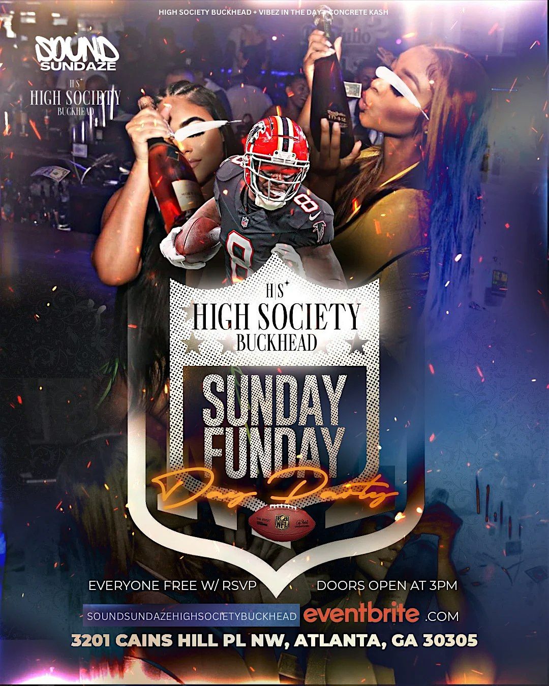 SOUND SUNDAZE  Sunday Funday Day Party @ HIGH SOCIETY BUCKHEAD | Event in Atlanta | AllEvents