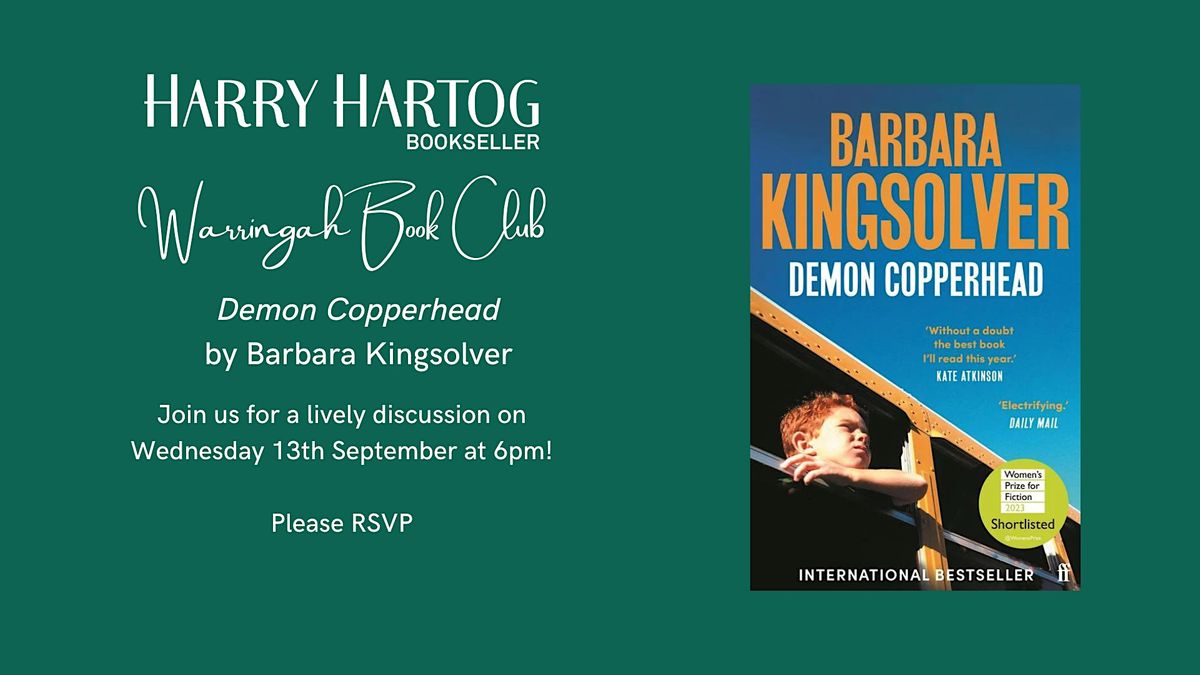 Warringah Book Club Demon Copperhead, Harry Hartog Warringah Mall