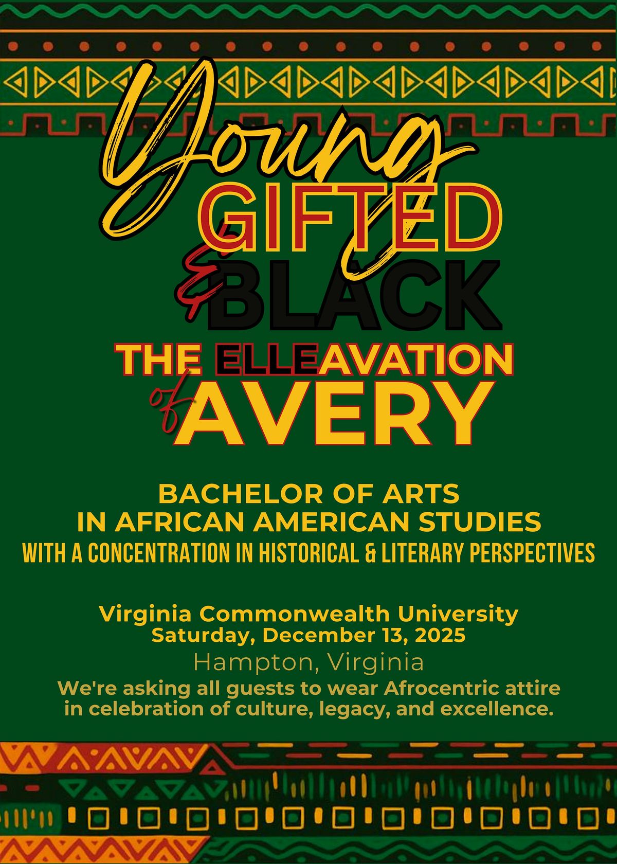 THE ELLEAVATION OF AVERY, 13 December | Event in Hampton | AllEvents