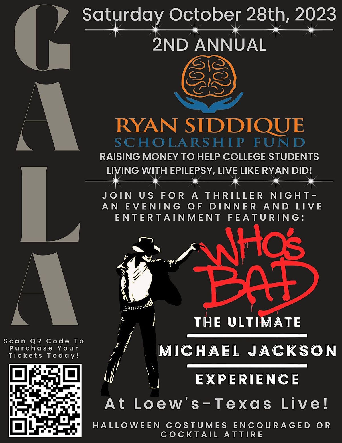 Halloween GalaThriller Nights! with Whos Bad, Live! by Loews Arlington, Texas, East Randol