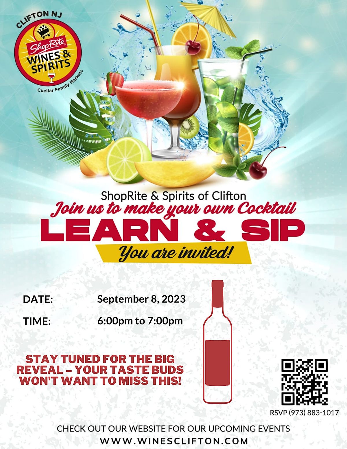 Learn & Sip by Shoprite Wines & Spirits Clifton Tabernero, ShopRite