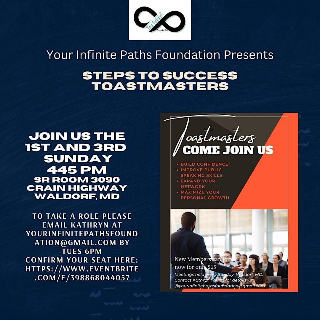 Steps To Success Toastmasters 3090 Crain Hwy Waldorf 21 January 2024 steps-to-success-toastmasters-3090-crain-hwy-waldorf-21-january-2024