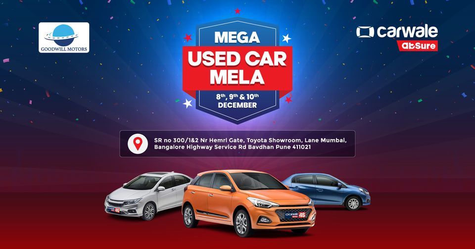 CarWale abSure Mega Used Car Mela Pune, Bavdhan, Mahad, December 8