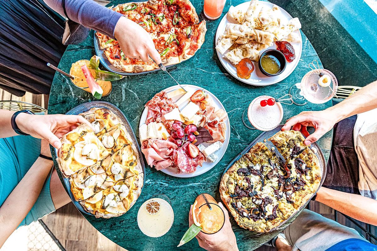 Bottomless Pizza No Strings Attached, Flour Child St Kilda Cocktail