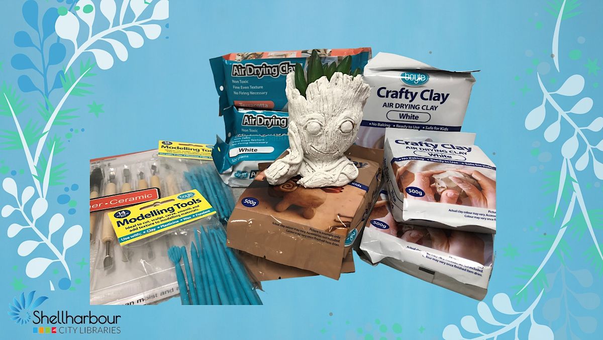 DIY with Bunnings Air Dry Clay Class, Shellharbour Civic Centre City
