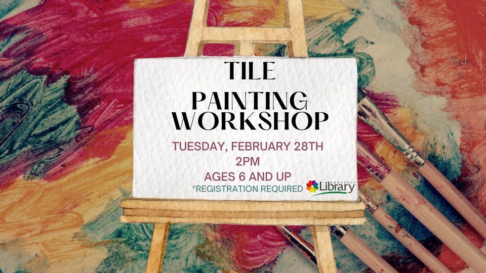 Tile Painting (Ages 617), Hooksett Public Library, February