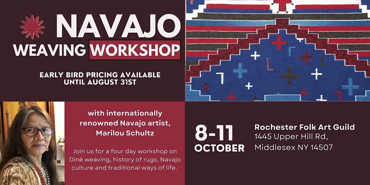 Navajo Weaving Rochester Folk Art Guild, Middlesex, 8 October