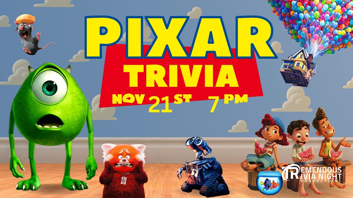 Red Deer Pixar Trivia Night at the Canadian Brewhouse Nov 21st 7pm