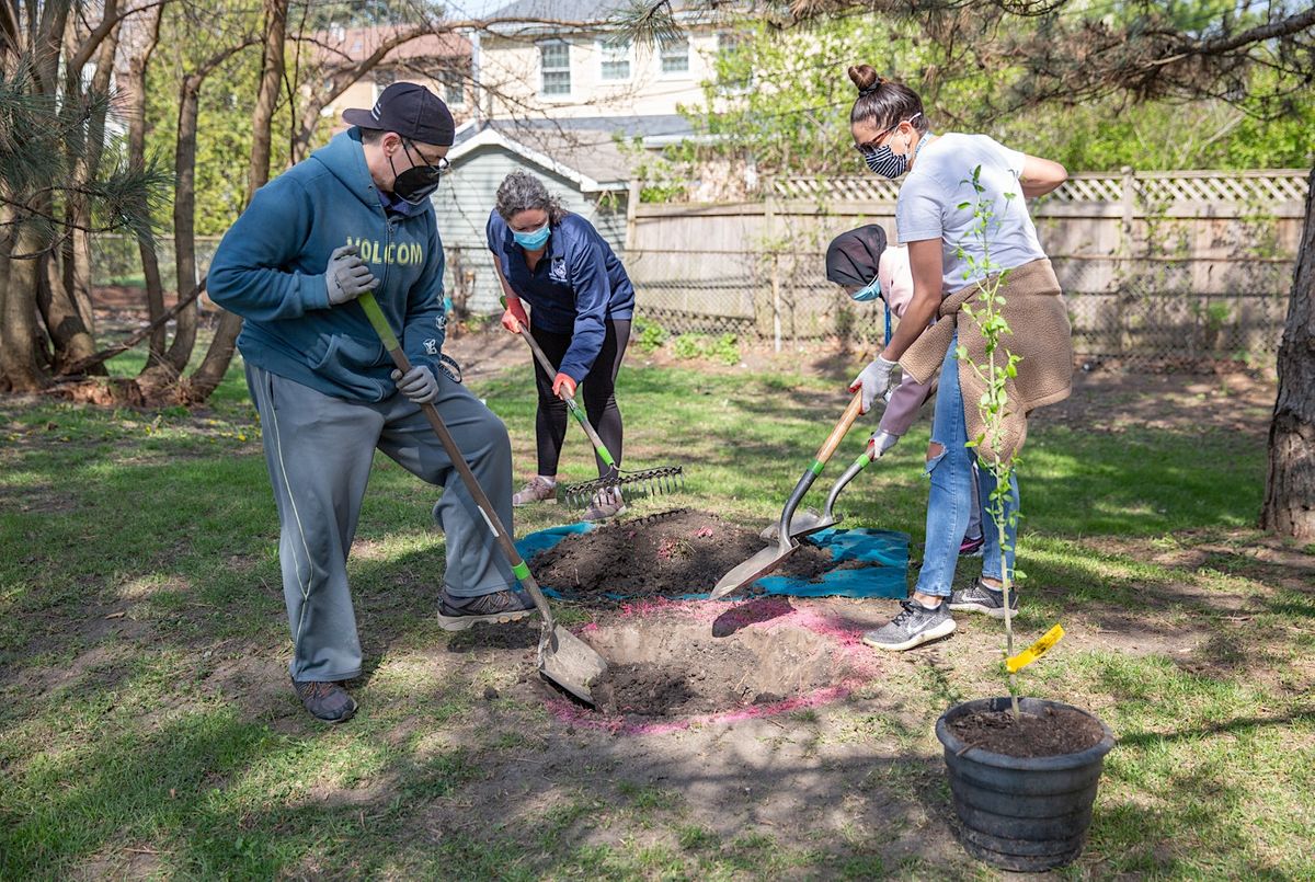 Bronzeville Community Garden Tree Planting, Burke School Community