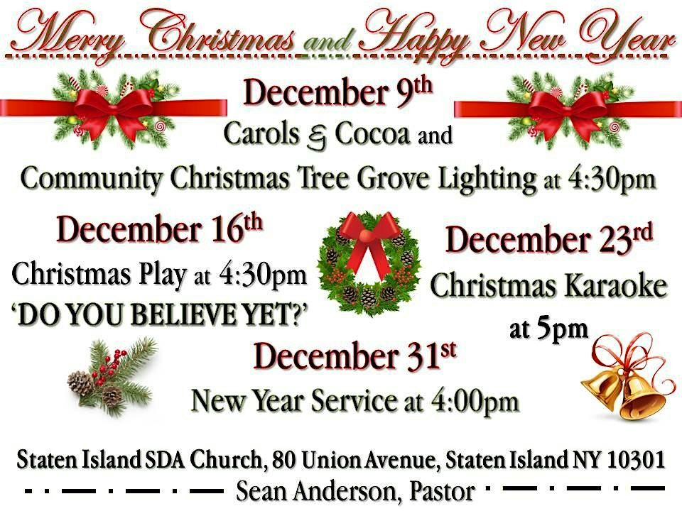 Christmas Play Do you Believe Yet?, 80 Union Ave, Staten Island