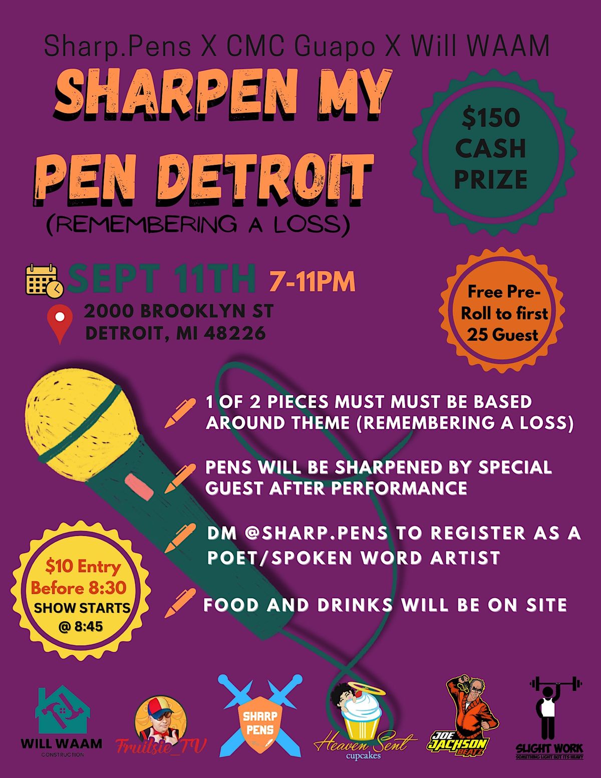 Sharpen My Pen Detroit Remembering A Loss, 2000 Brooklyn St, Detroit