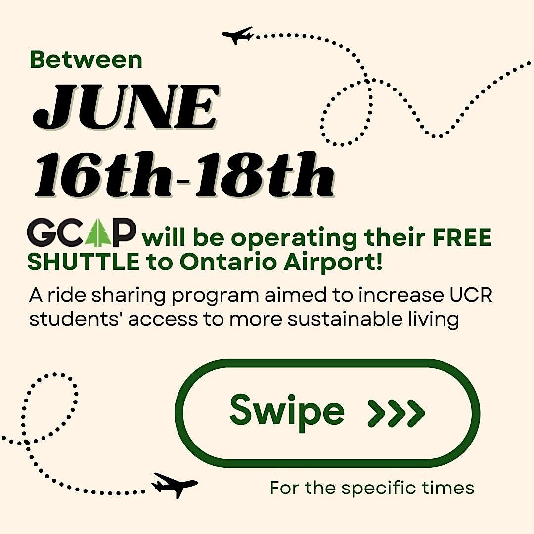 UCR to ONT Shuttle Service, University of California, Riverside ...