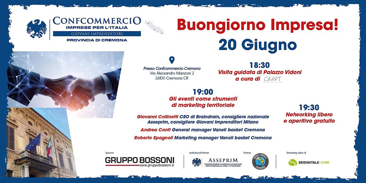Buongiorno Impresa! Gli eventi come strumenti di marketing territoriale