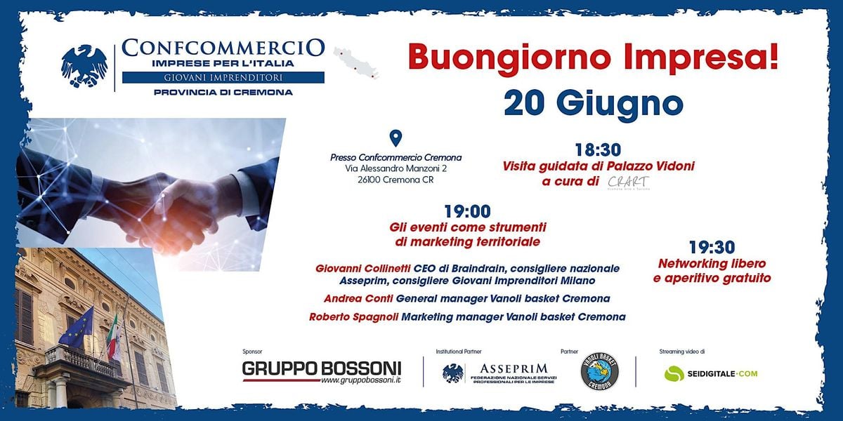 Buongiorno Impresa! Gli eventi come strumenti di marketing territoriale