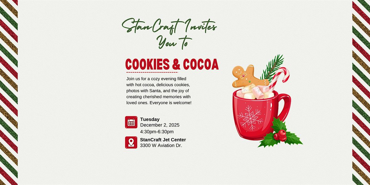 2 Annual Cookies & Cocoa with StanCraft Jet Center, 2 December | Event in Hayden | AllEvents