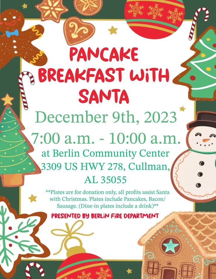 3rd Annual Pancake Breakfast with Santa, Berlin Community Center
