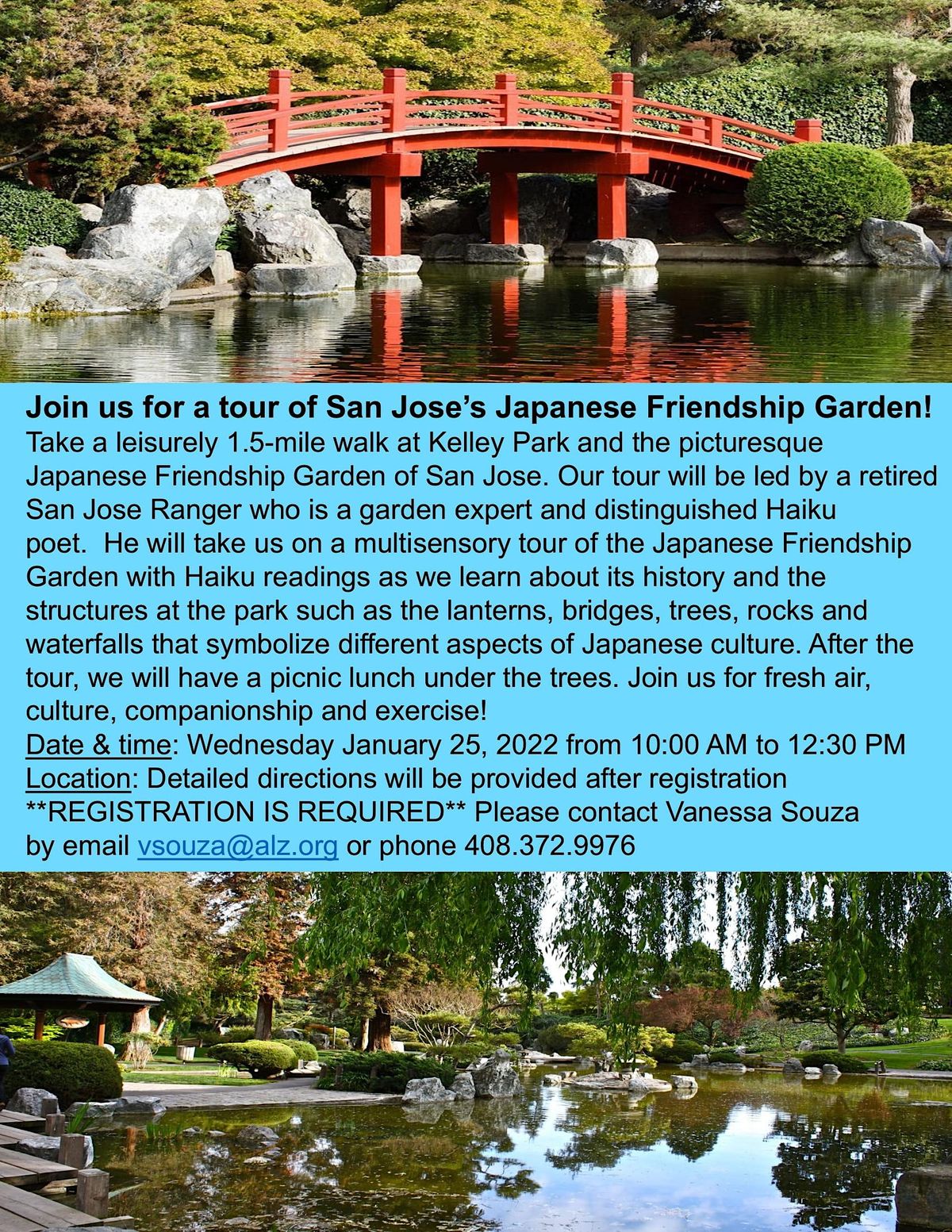 Japanese Friendship Garden Tour for People w Early Stage Alzheimers or