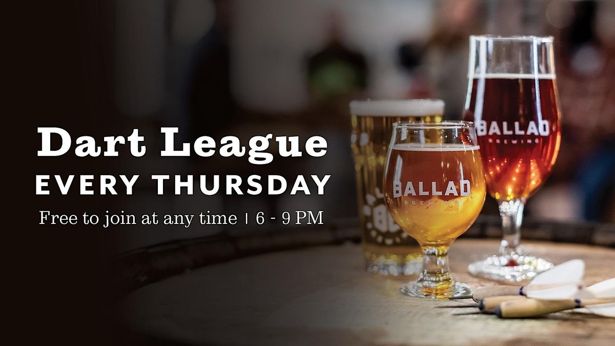 Ballad Dart League, Ballad Brewing, Danville, November 2 2023