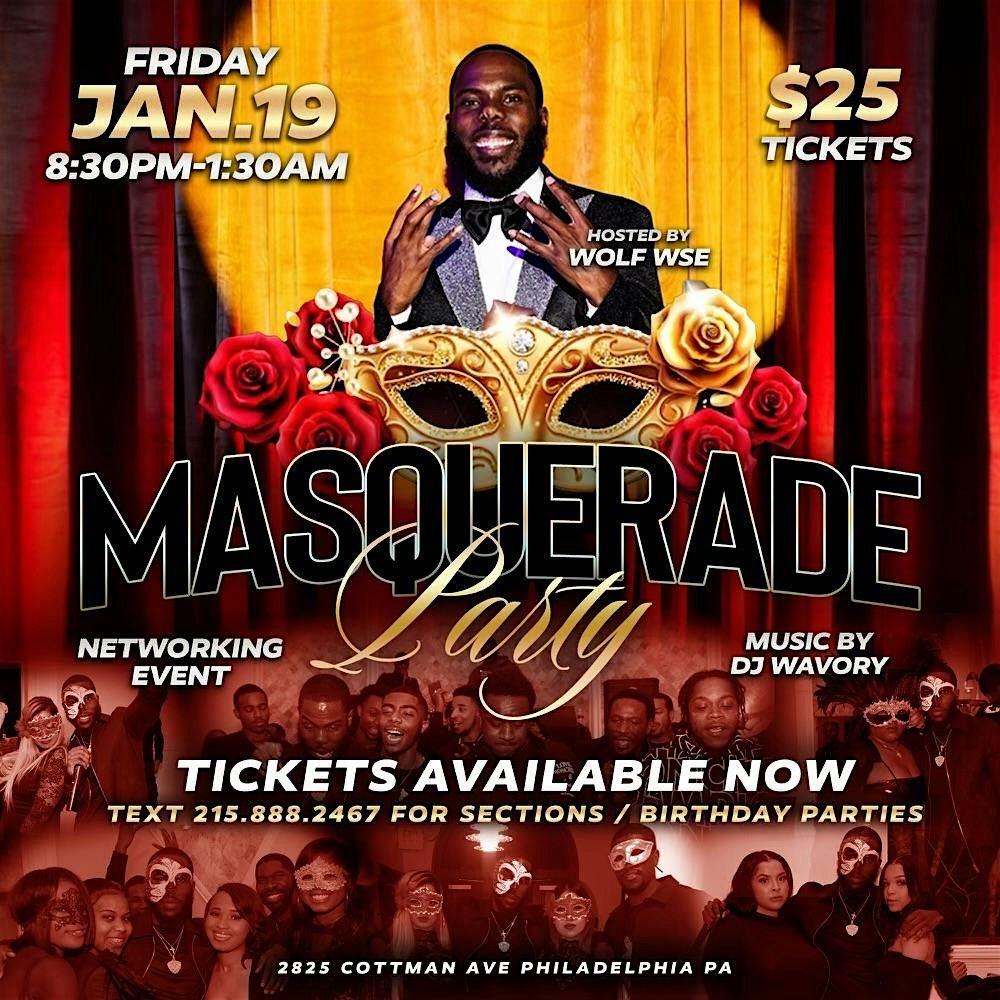 Wolfs All Black Masquerade Affair, Voix Karaoke Lounge, Philadelphia