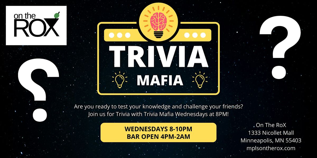 Trivia On the RoX with Trivia Mafia | Event in Minneapolis | AllEvents