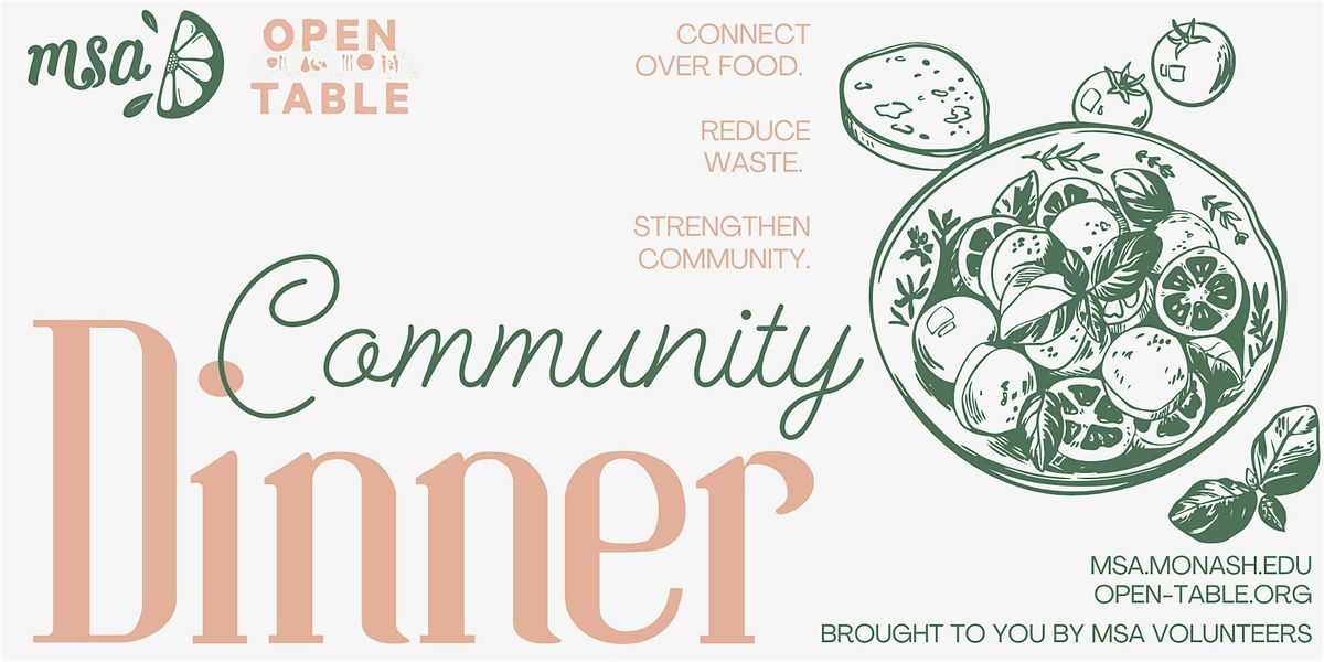 MSA x Open Table: Community Dinner - (Expression of Interest Only ...