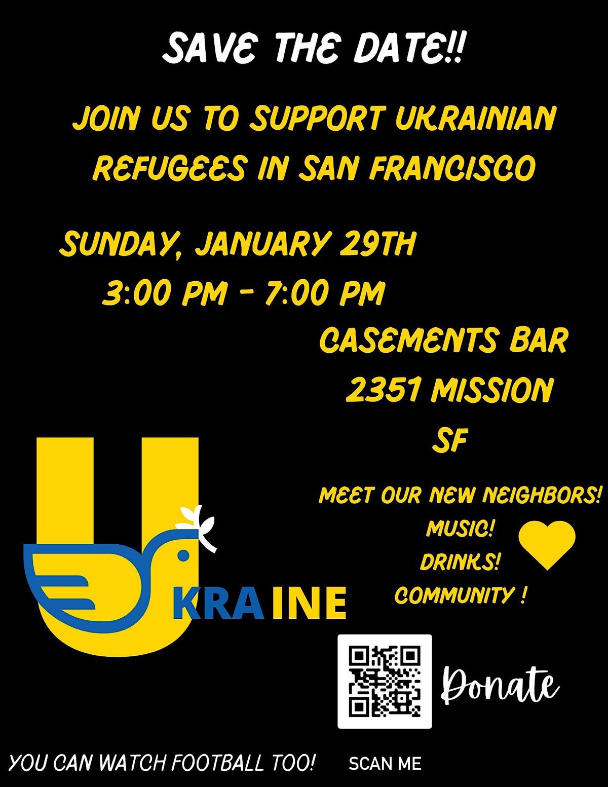 Ukraine Supporters Celebration!!!, Casements Bar, San Francisco, January 29 2023 | AllEvents.in Ukraine Supporters Celebration!!!