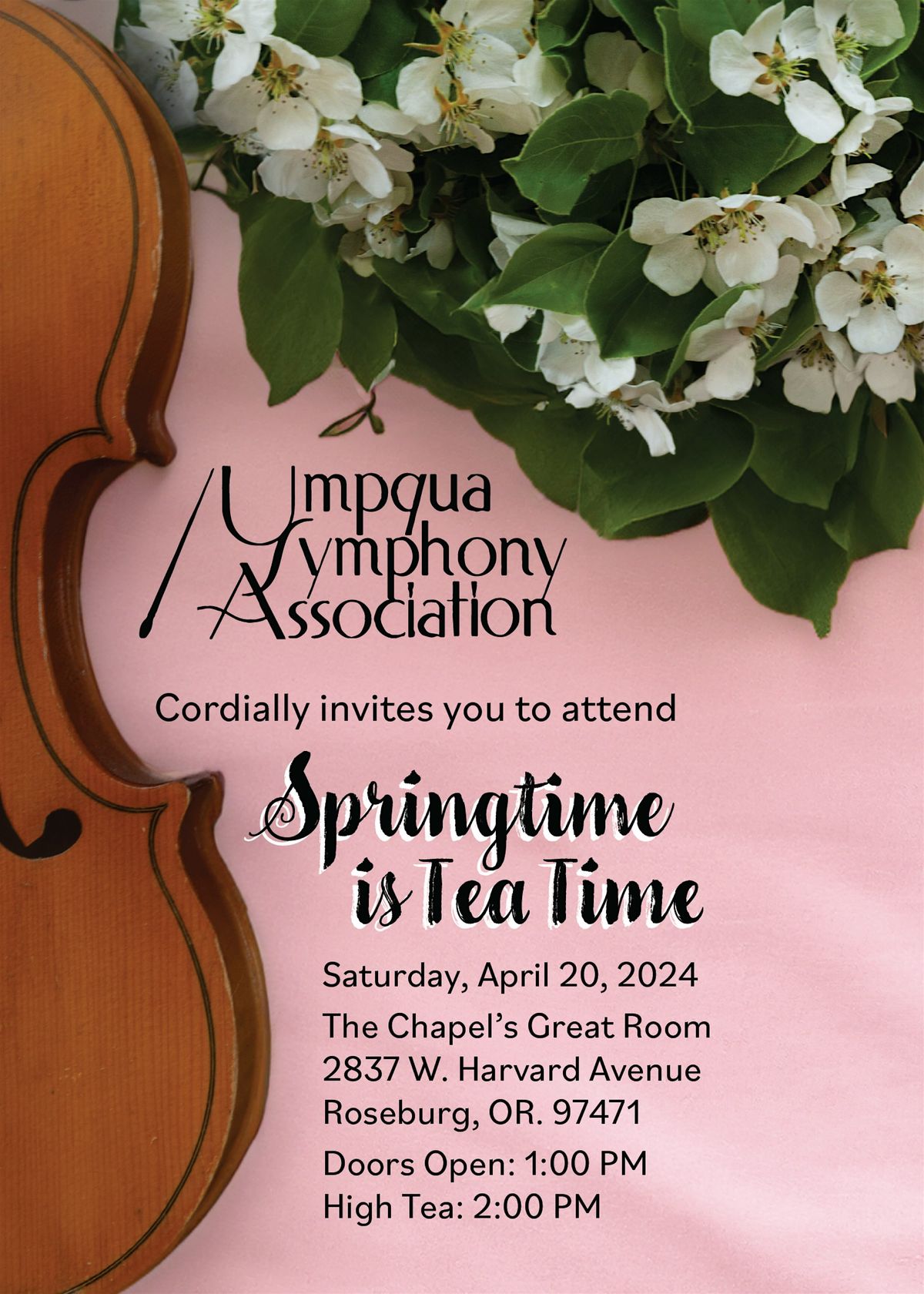 Springtime is Tea Time, The Chapel, Roseburg, 20 April 2024 | AllEvents