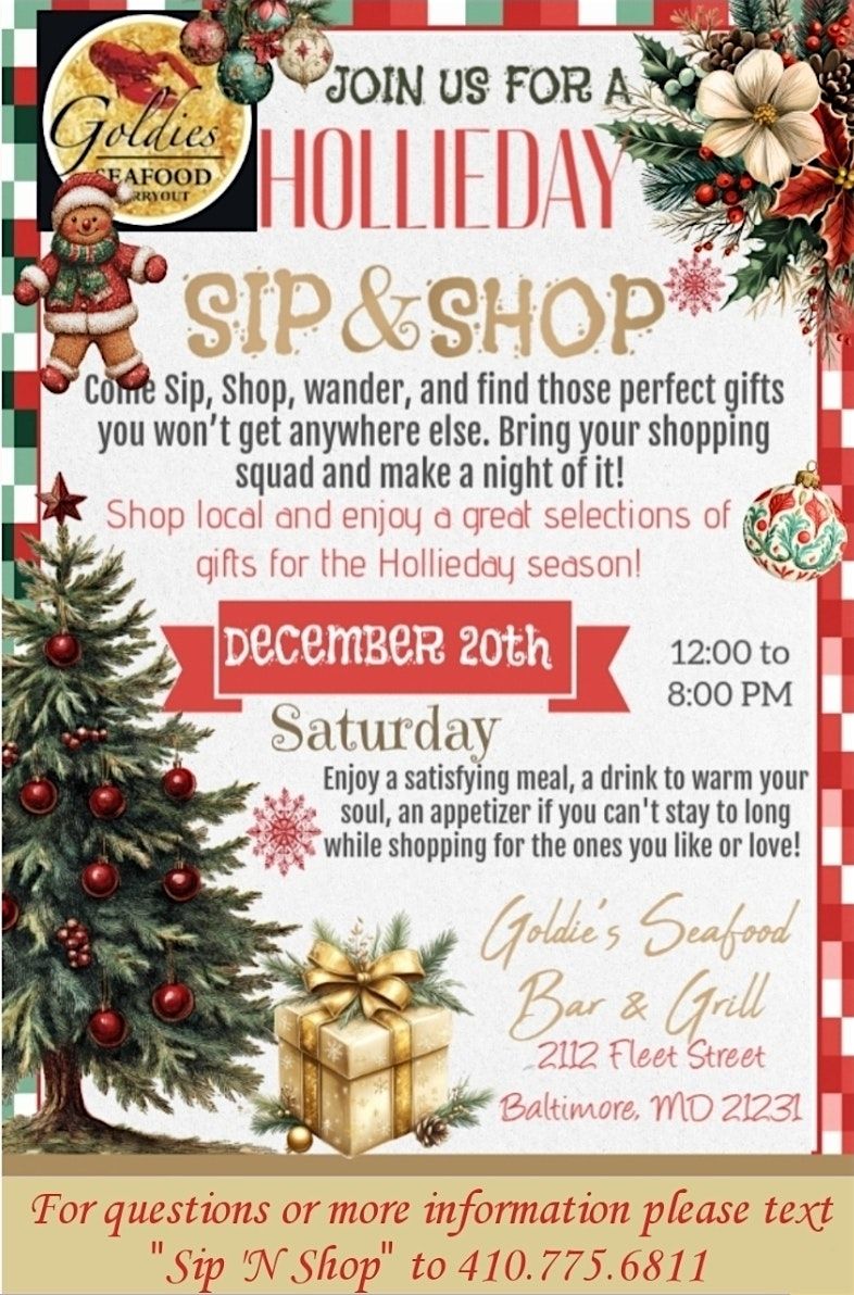 ✨ Sip & Shop — Jingle & Mingle! ✨, 20 December | Event in Baltimore | AllEvents