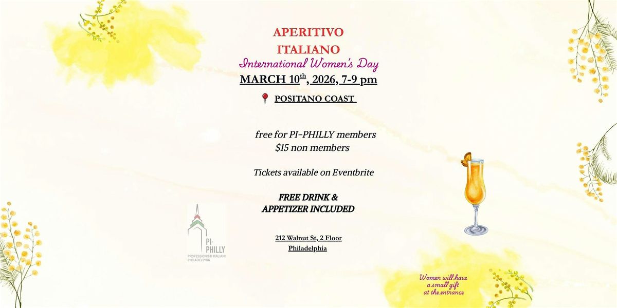 APERITIVO ITALIANO - International Women Day