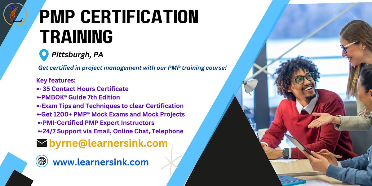 PMP Classroom Certification Bootcamp In Pittsburgh, PA, 301 Grant St ...