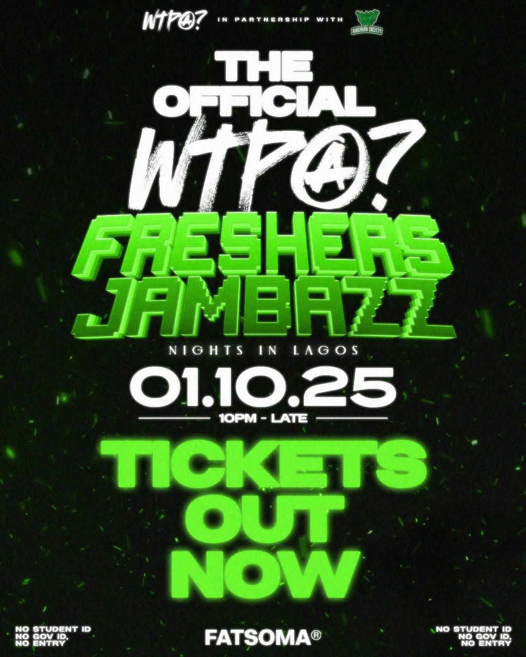 THE OFFICIAL WTPA Freshers JAMBAZZ, 1 October | Event in Canterbury | AllEvents