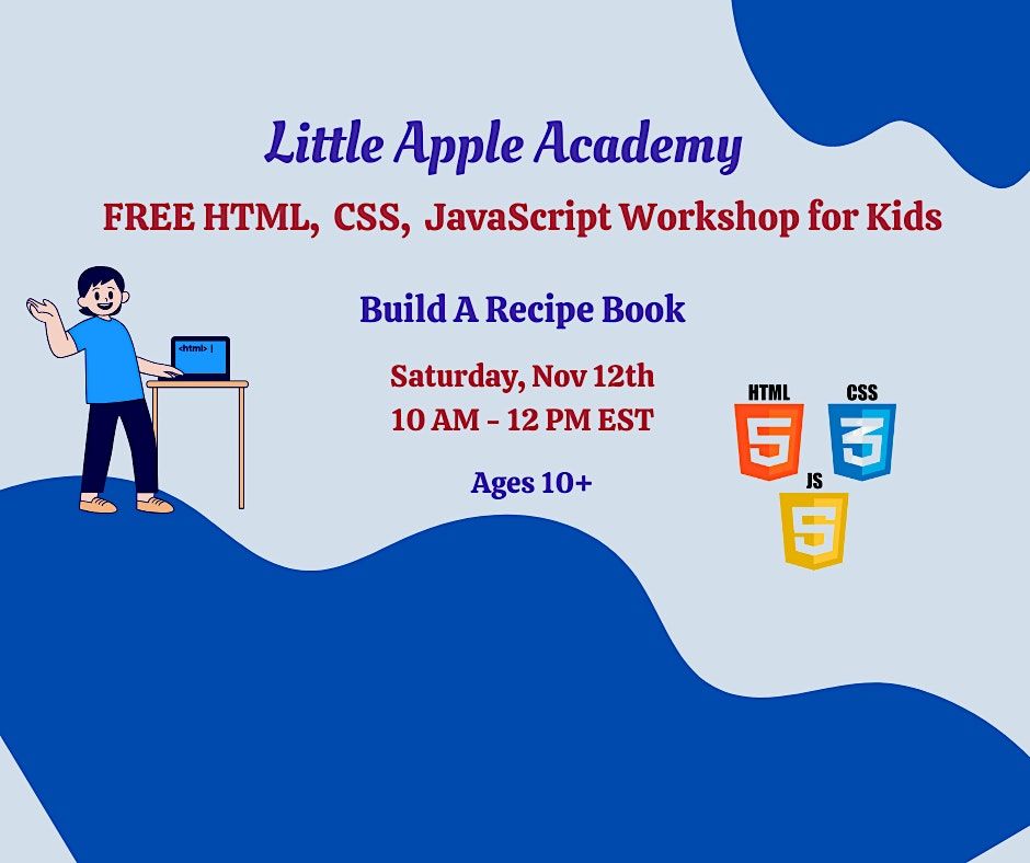 Free HTML, CSS, JavaScript Programming Workshop, November 12 2023 ...