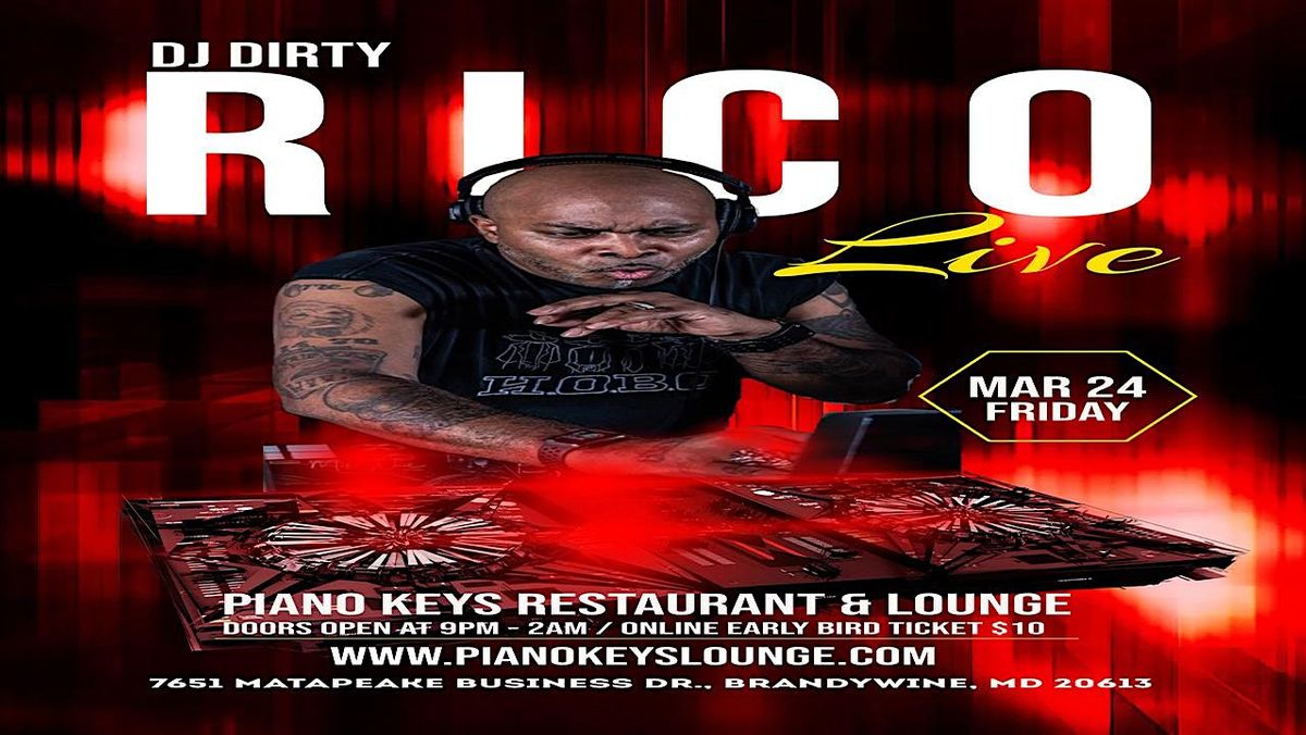 DJ DIRTY RICO PERFORMING LIVE Piano Keys Lounge, Piano Keys Restaurant and Lounge, Brandywine