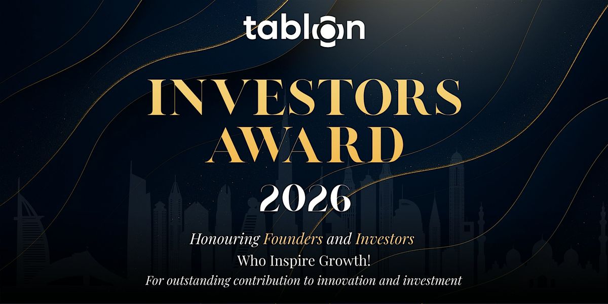 Investors Award | B2B Networking | Honouring Founders & Investors, 20 January | Event in Dubai | AllEvents