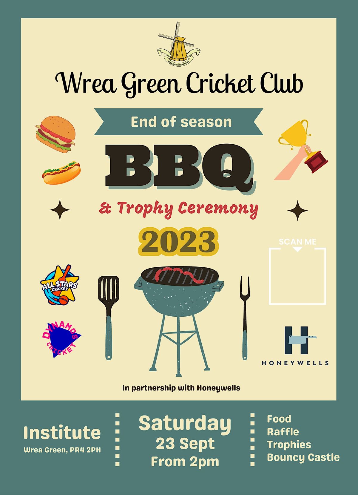 Wrea Green Cricket Club End of Season BBQ, Wrea Green Institute (Private Members Club