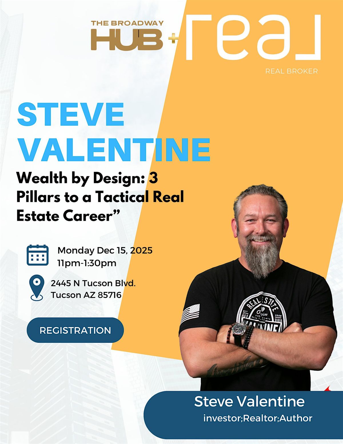 Wealth by Design: 3 Pillars to a Tactical Real Estate Career, 15 December | Event in Tucson | AllEvents