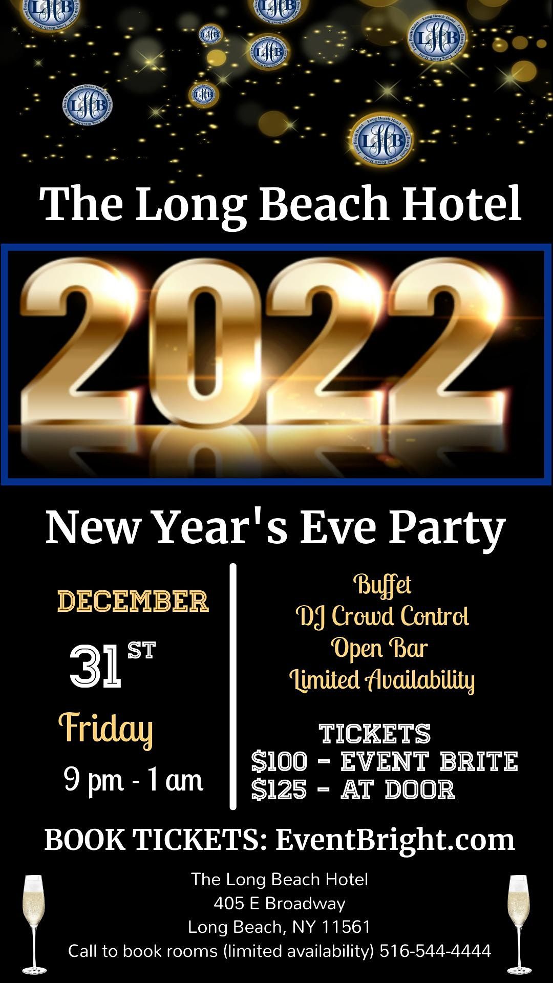 Long Beach Hotel New Years Eve Party 2022, Long Beach Hotel, December