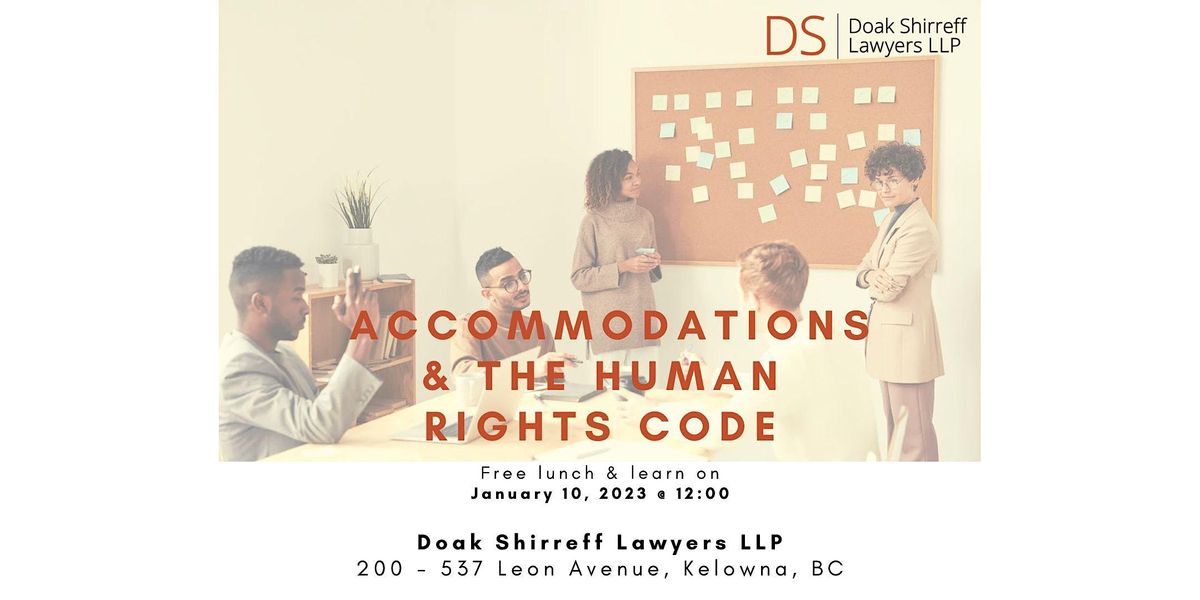 Employment Law Lunch & Learn & The Human Rights Code