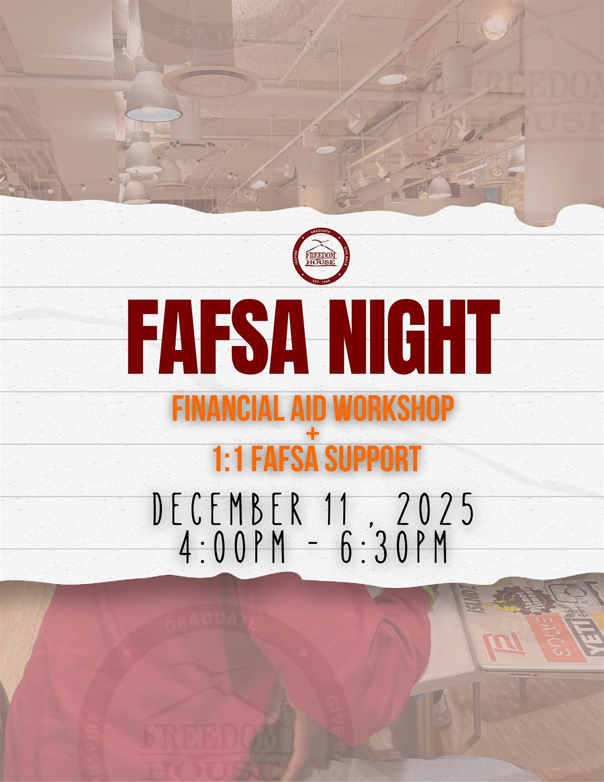 FAFSA Night: Financial Aid Workshop and 1:1 Support, 11 December | Event in Boston | AllEvents