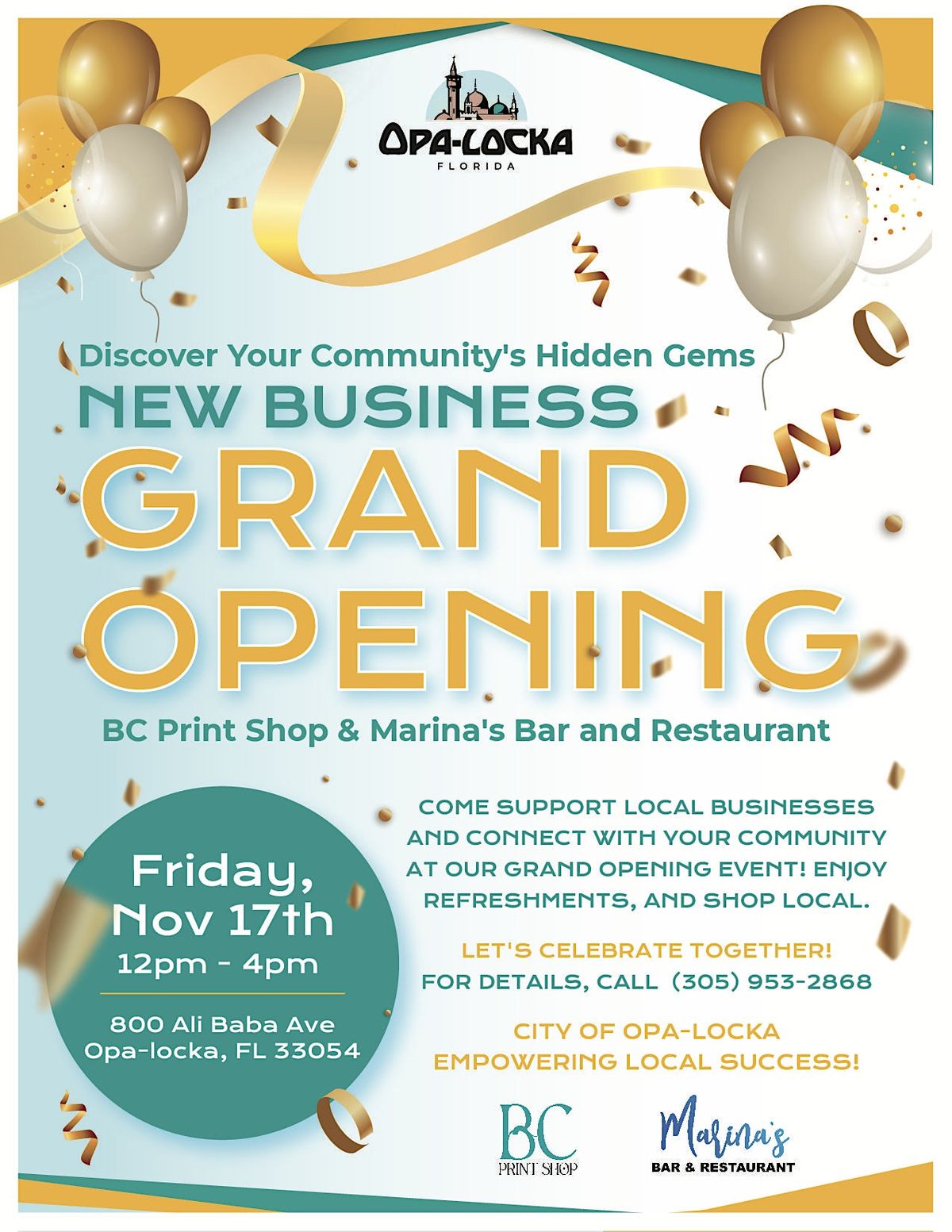 City of Opa-locka New Business Grand Opening, 800 Ali Baba Ave, Opa ...
