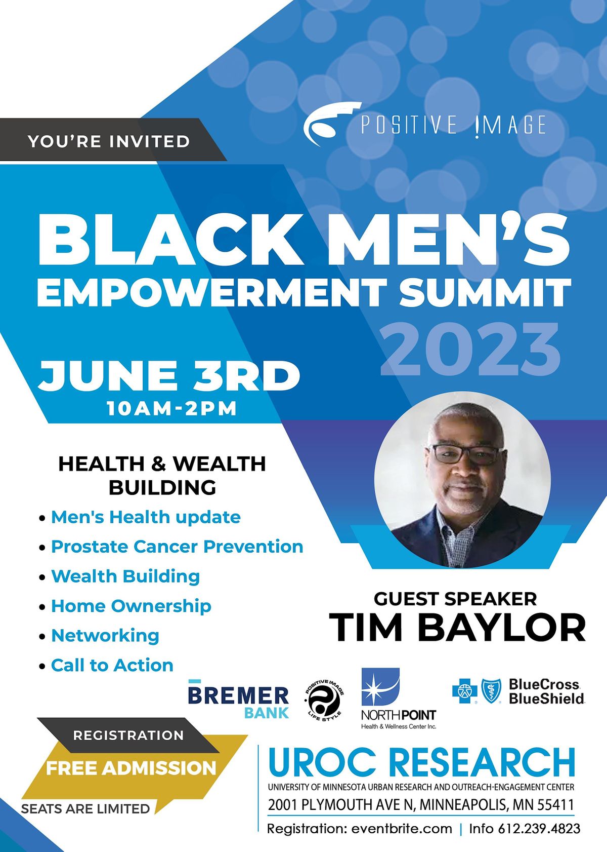 Positive Image Black Mens Empowerment Summit 2023, University of