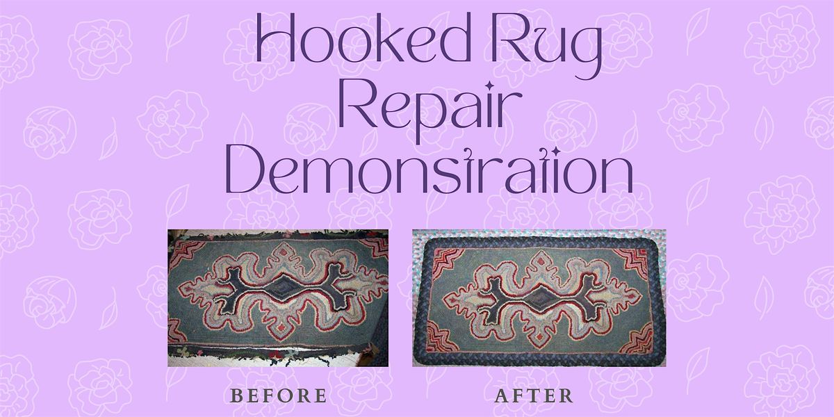 Hooked Rug Repair Class, Dover Public Library, 22 April 2024 AllEvents.in