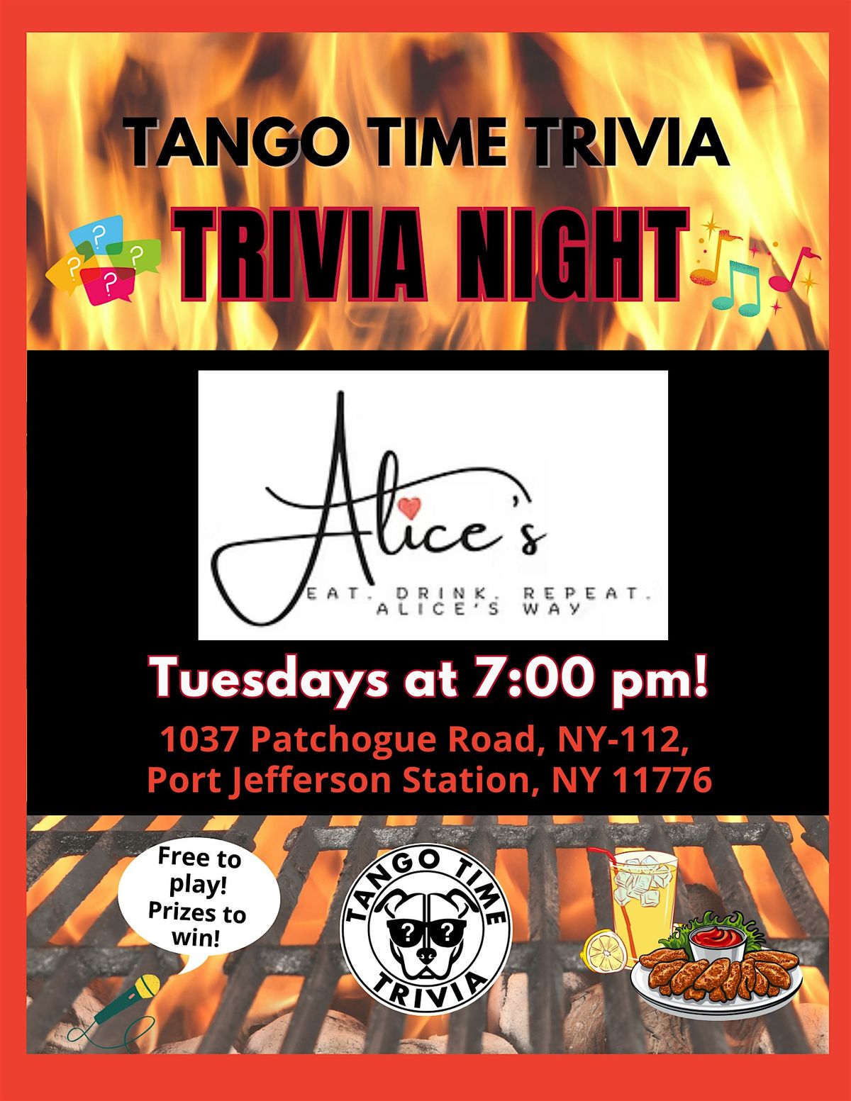 FREE Tuesday Trivia Show! At Alice's Sports Bar & Eatery | Event in Port Jefferson Station | AllEvents
