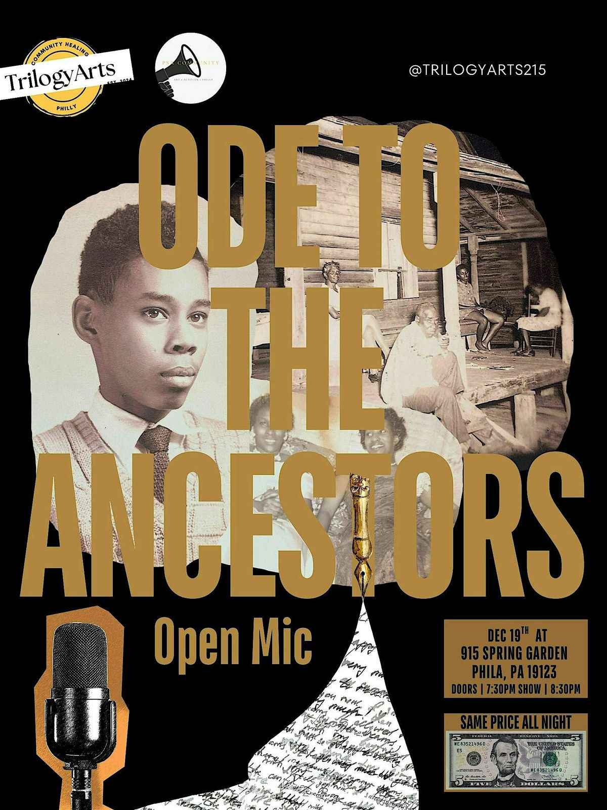Ode To The Ancestors: Open Mic, 19 December | Event in Philadelphia | AllEvents
